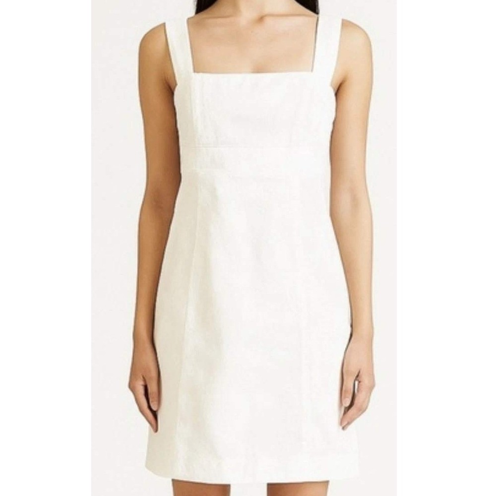 Lilly Pulitzer White Embroidered Sheath Dress NWT Empire Waist‎ Size 12 1383-117
